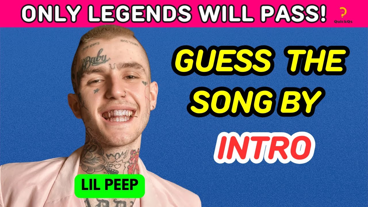 Guess the Lil Peep Song by the Intro 🎧 | Only Real Fans Can Pass This Emo Rap Test!