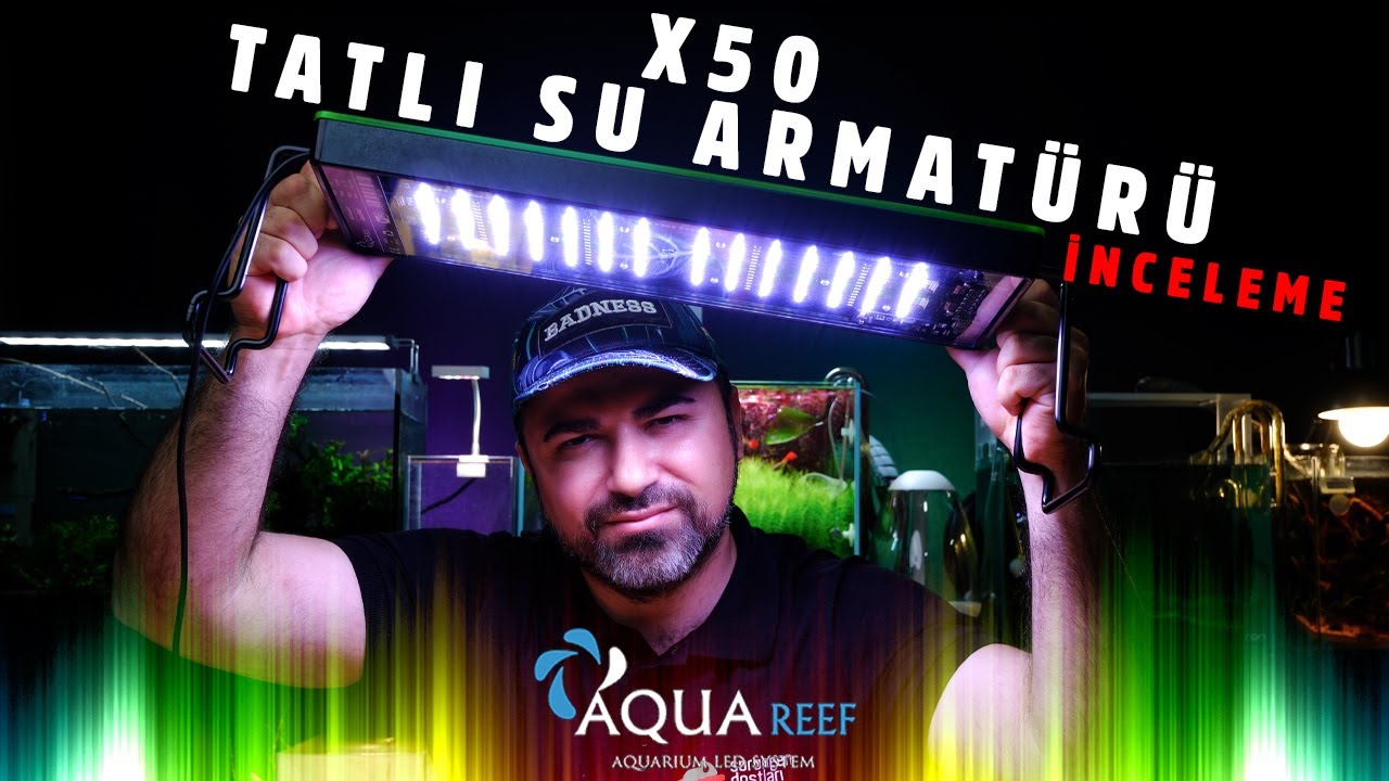 AquaReef X50 Bitkili Akvaryum Armatürü - Mobil Uygulamalı ve 70W Gücünde