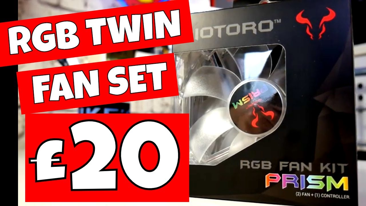 Riotoro PRISM RGB Twin Fan Set With Controller
