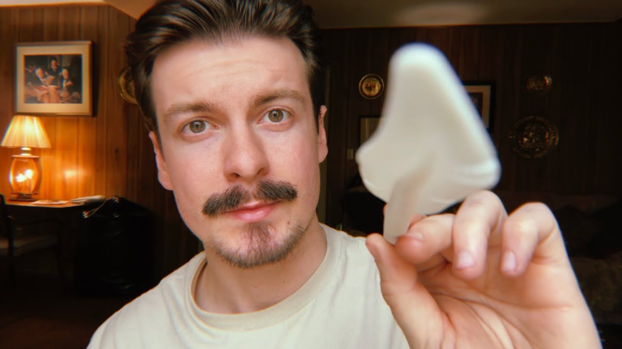 [LOFI ASMR] Brushing Your Face with a Silicone Feather | Visual ASMR Triggers | RaeQuest