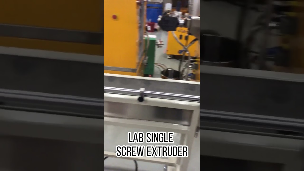 Single-screw extrusion pelletizing experimental line