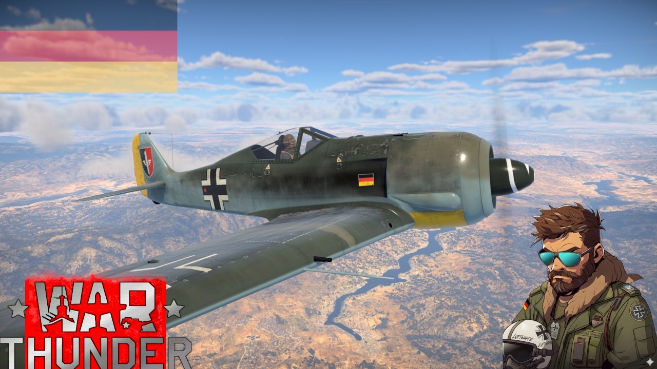 Lets Play War Thunder - Fw-190 A-1: Die Rotte Monumentale auf der Jagd