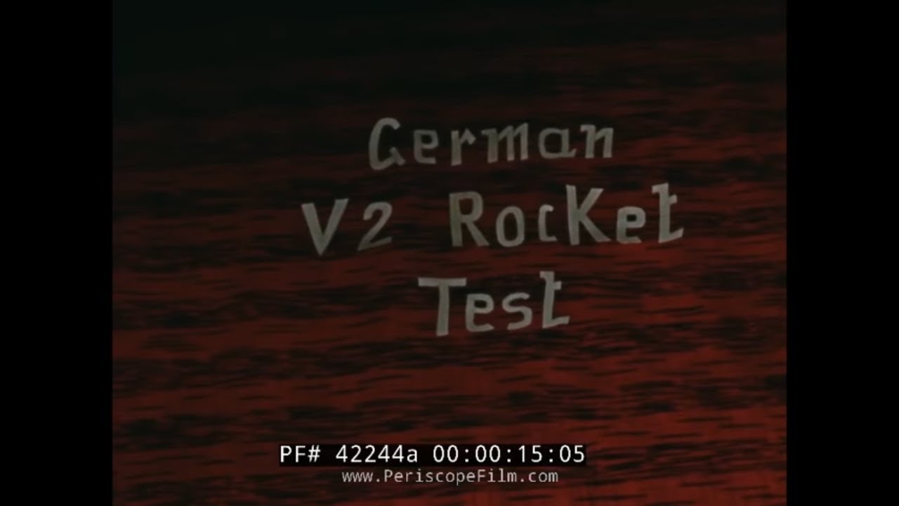 GERMAN V-2 ROCKET LAUNCHES & FAILURES COLOR FILM WWII  42244a