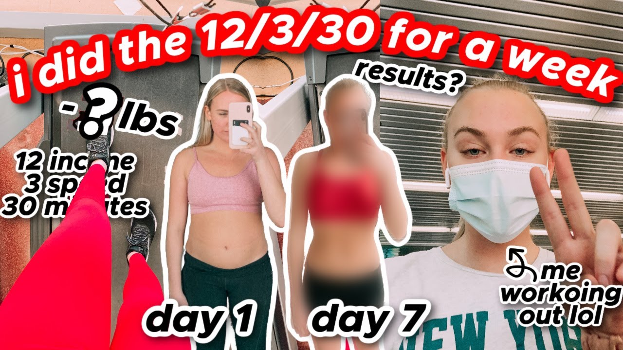 i did the 12 3 30 workout for a week & here's what happened...