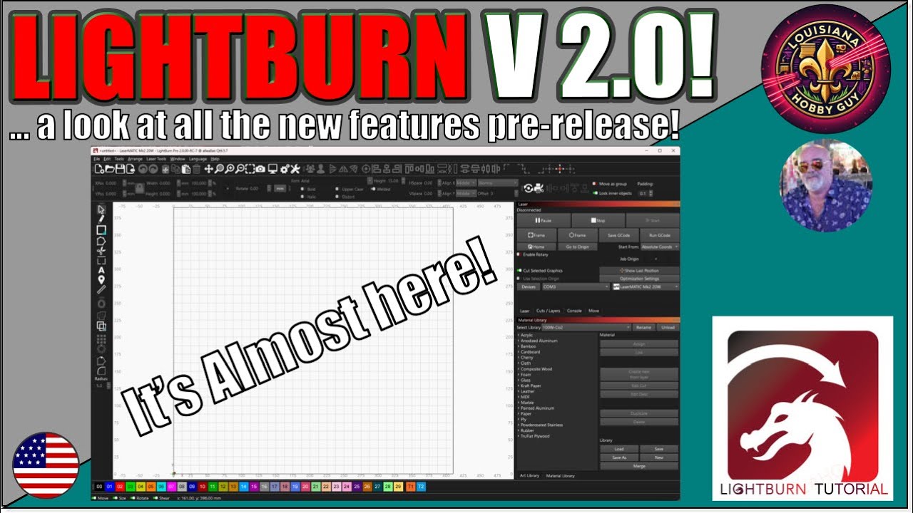 🐦‍🔥 Lightburn V 2.0 features and functions!