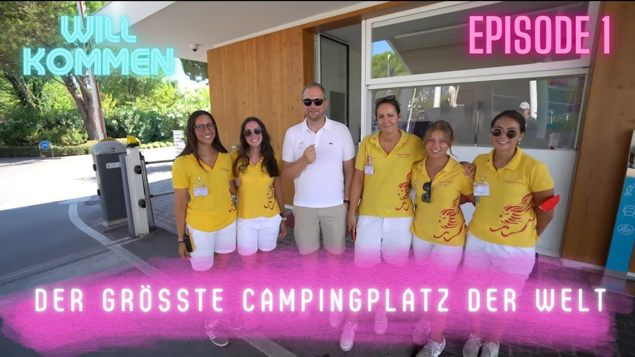 Größter Campingplatz der Welt: Marina di Venezia 2022. Empfang/Team/Kinderspielplatz Episode 1