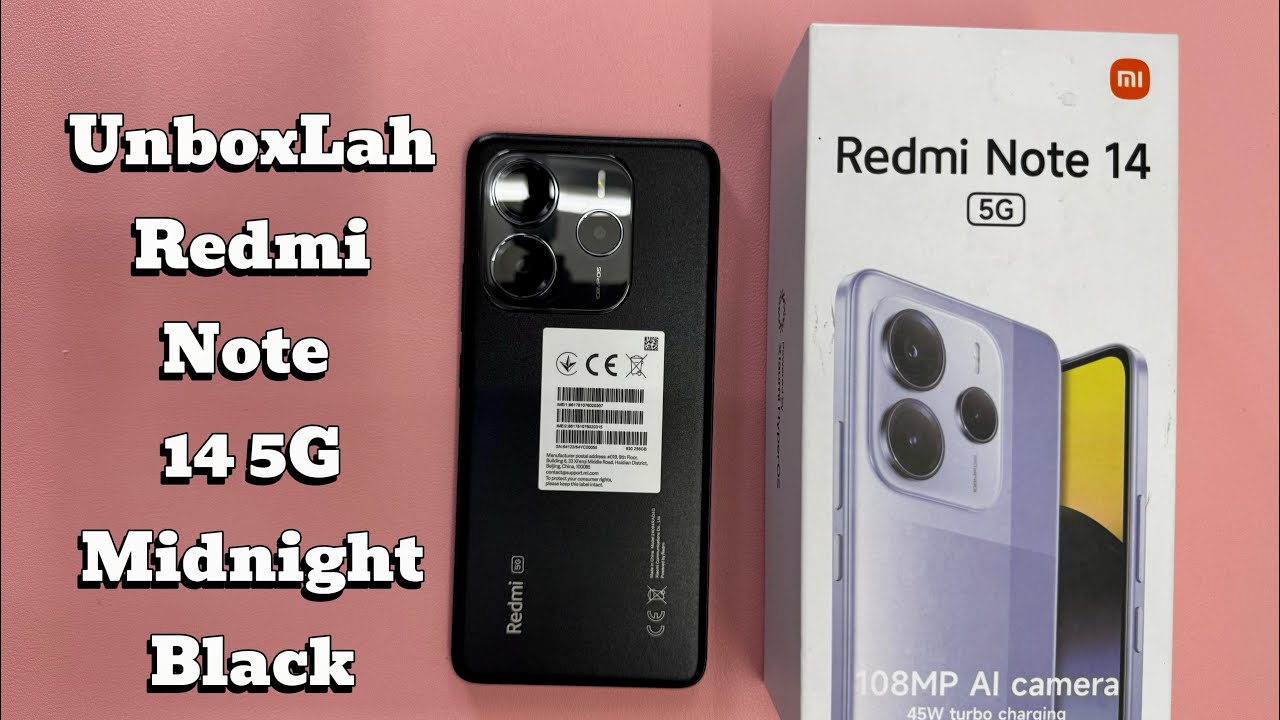 Unboxing Redmi Note 14 5G Midnight Black | Bawah RM900 Tapi Macam RM1500!