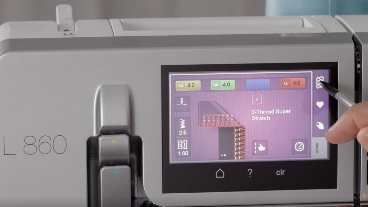 This BERNINA L860 is amazing to use! Learn more about the best features... #BERNINA #SERGER