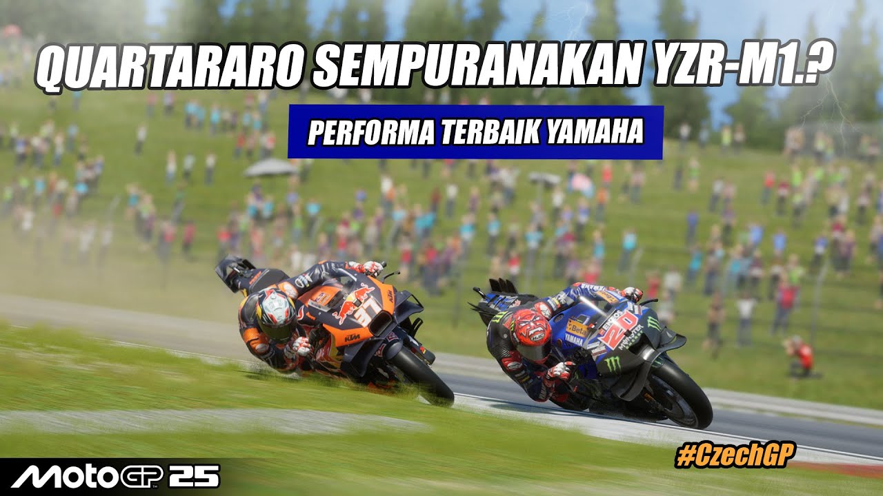 RACE MotoGP 2025❗PERFORMA YAMAHA MAKIN SEMPURNA,❓YZR-M1 MENINGKAT PESAT 🔥#CzechGP