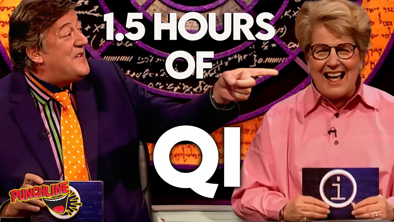 1.5 Hours of QI! Funniest Questions and Answers with Stephen Fry and Sandi Toksvig.