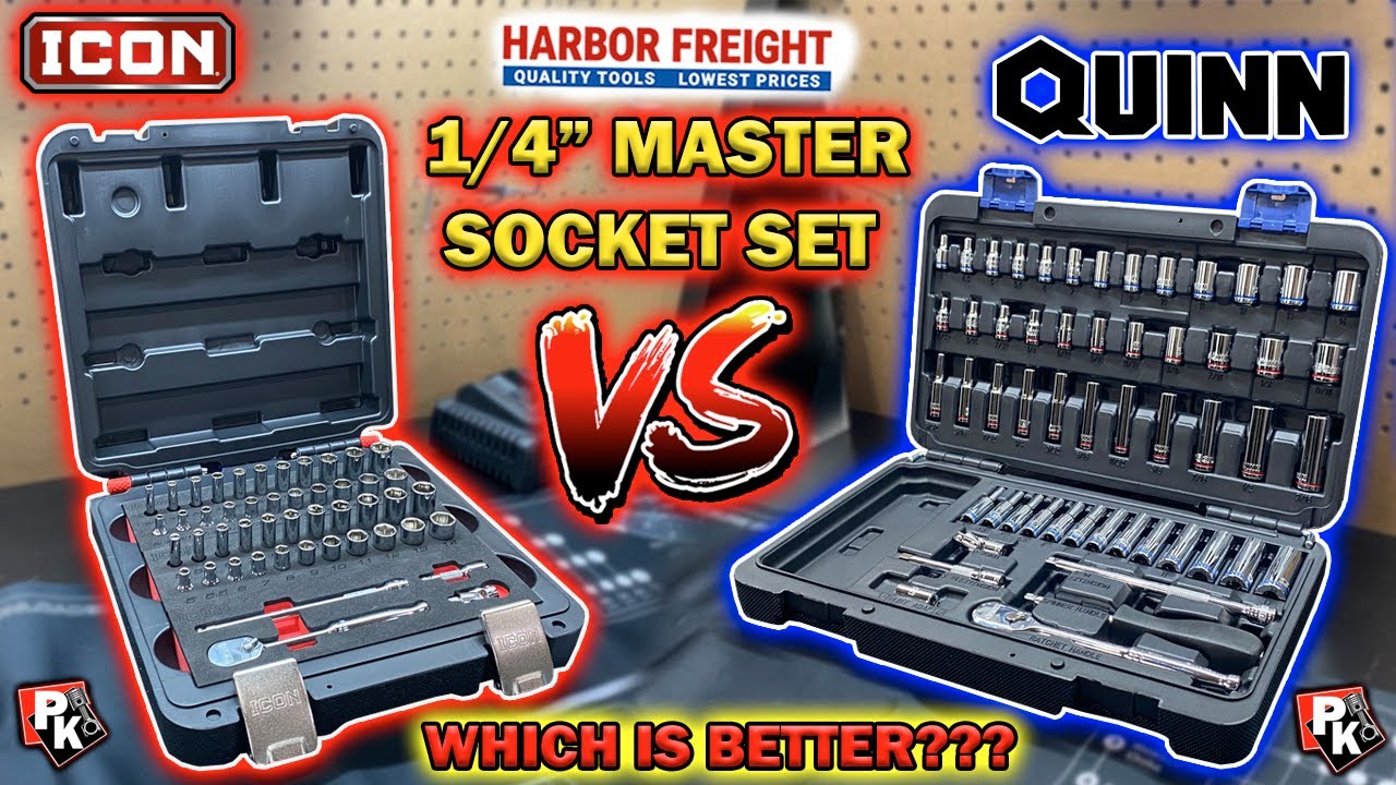 Набор головок HARBOR FREIGHT ICON против QUINN / Что лучше #harborfreight #инструменты #значок #о...