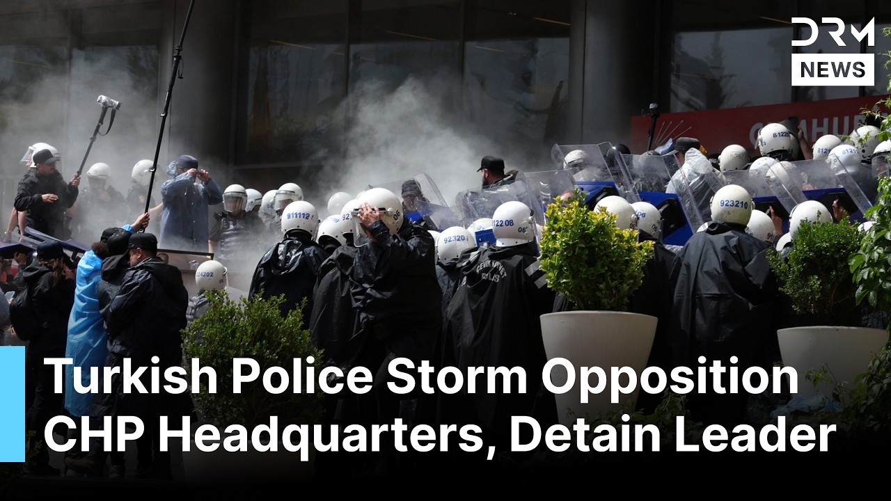 Chaos In Ankara As Turkish Riot Police Smash Into Opposition Party HQ to Arrest Erdogan Rival | AC1G