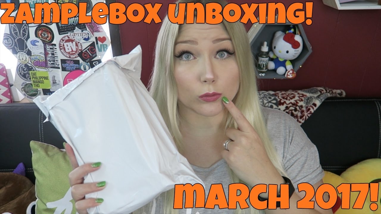 eLiquid Subscription ZampleBox - March 2017! | TiaVapes Review