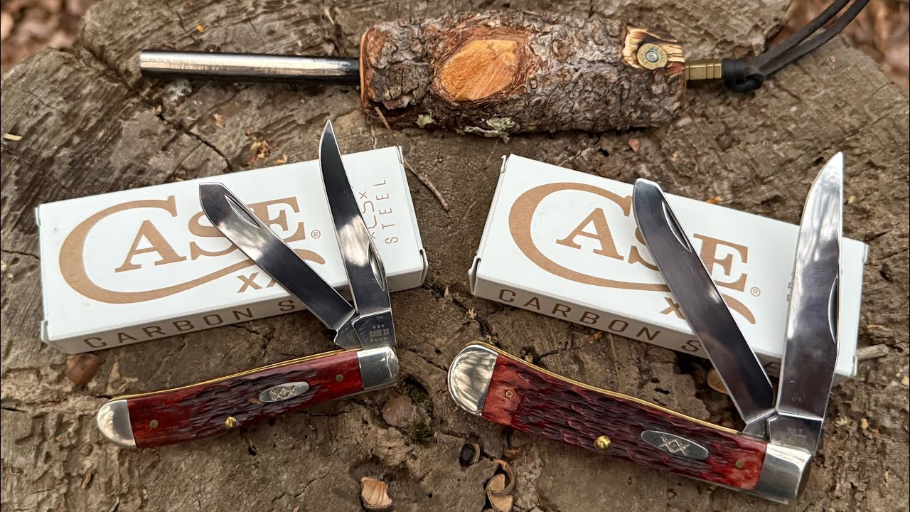 Case Mahogany Bone Trappers and the JC Lightning Rod @MountainAjar 