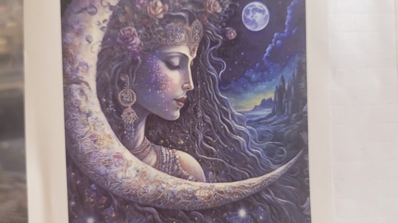 Diamond Painting WIP and Chat DAC Moon Goddess