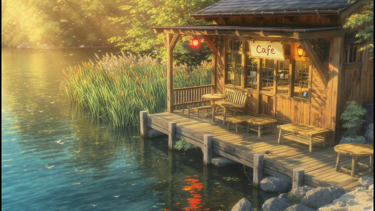 Lofi Beats for Homework | Cozy Cafe Space