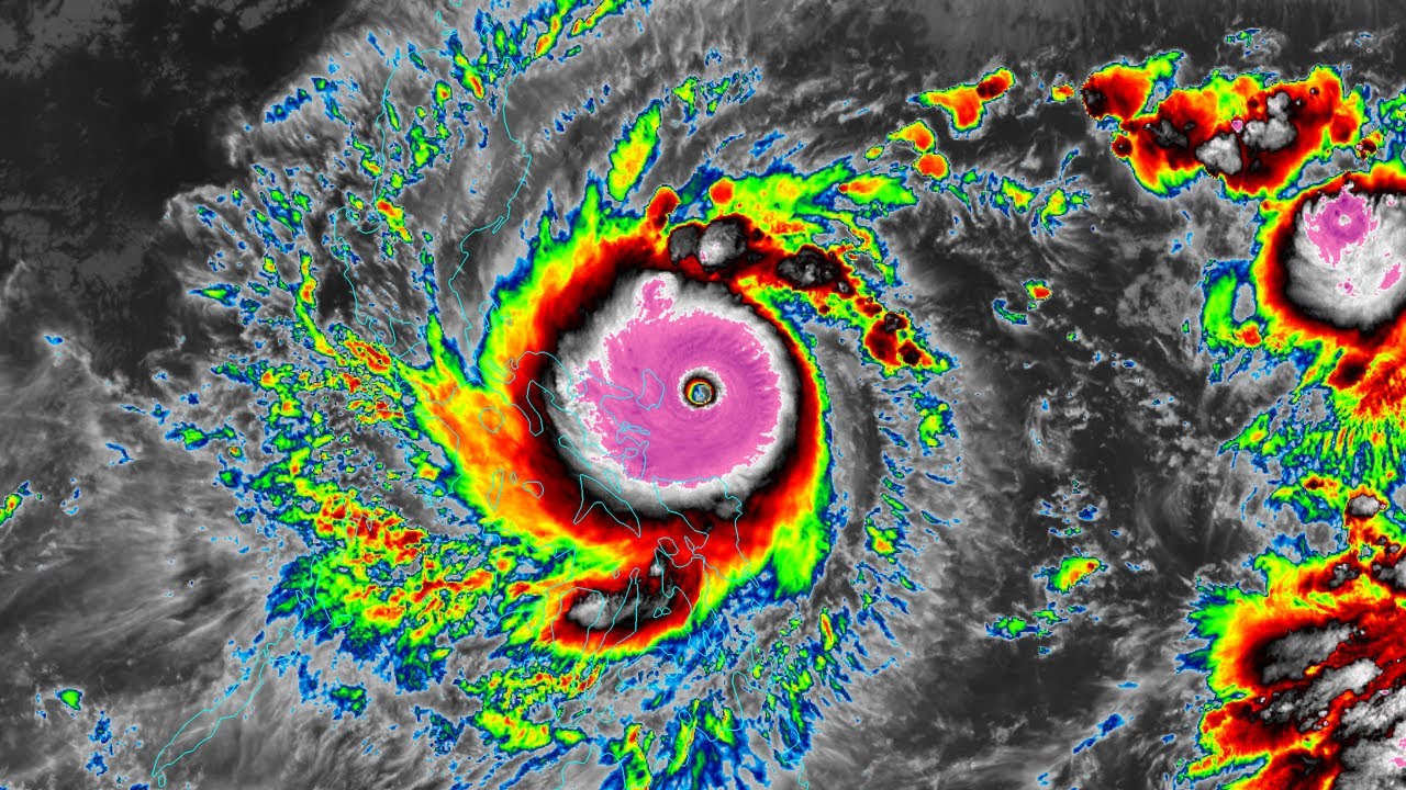 Infrared Satellite Animation of Super Typhoon Goni/Rolly (2020)