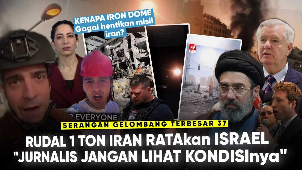 Iran pakai MISIL 1 TON “Reporter Akui Sembunyikan Kehancuran Israel” Pejabat AS akui KALAH dr Iran