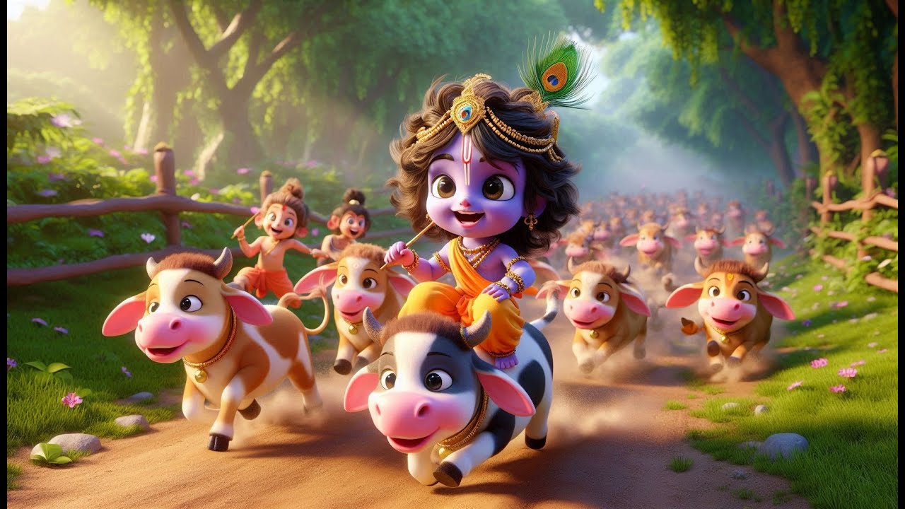 Little Krishna Songs l Choto So Mero Madan Gopal l Choti Choti Gaiya l Krishna Bhajan l Krishna Song
