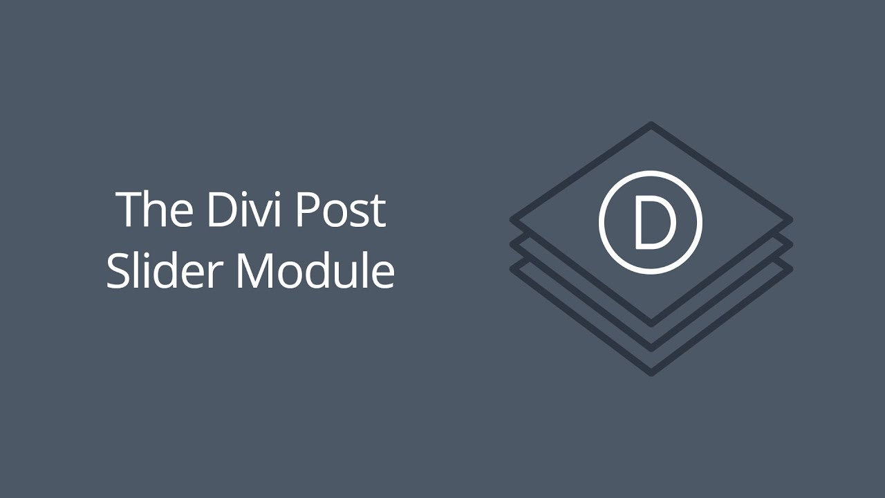 Модуль слайдера постов Divi