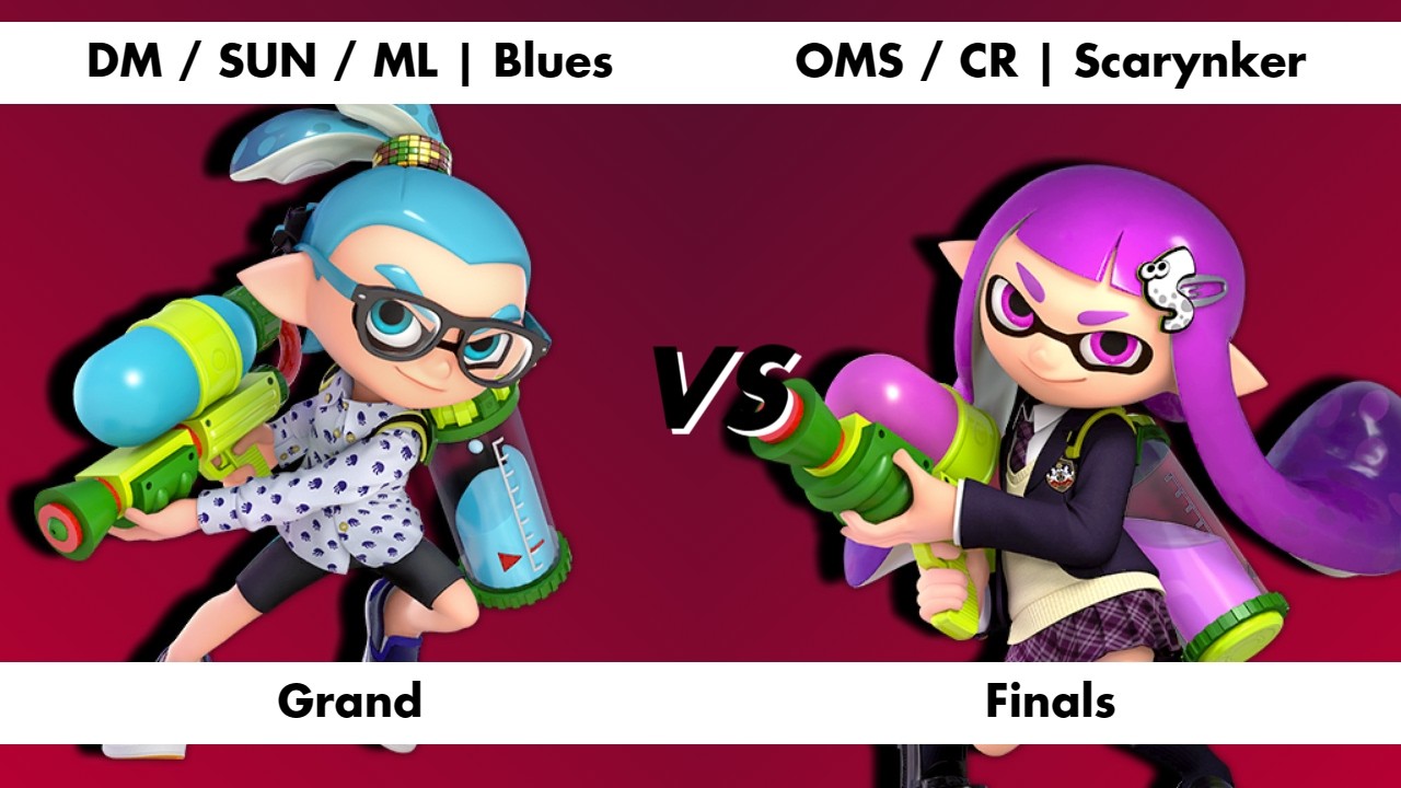 Mashers Dojo - DM / SUN / ML | Blues (Inkling) [W] vs. OMS / CR | Scarynker (Inkling) [L] - Grand Fi