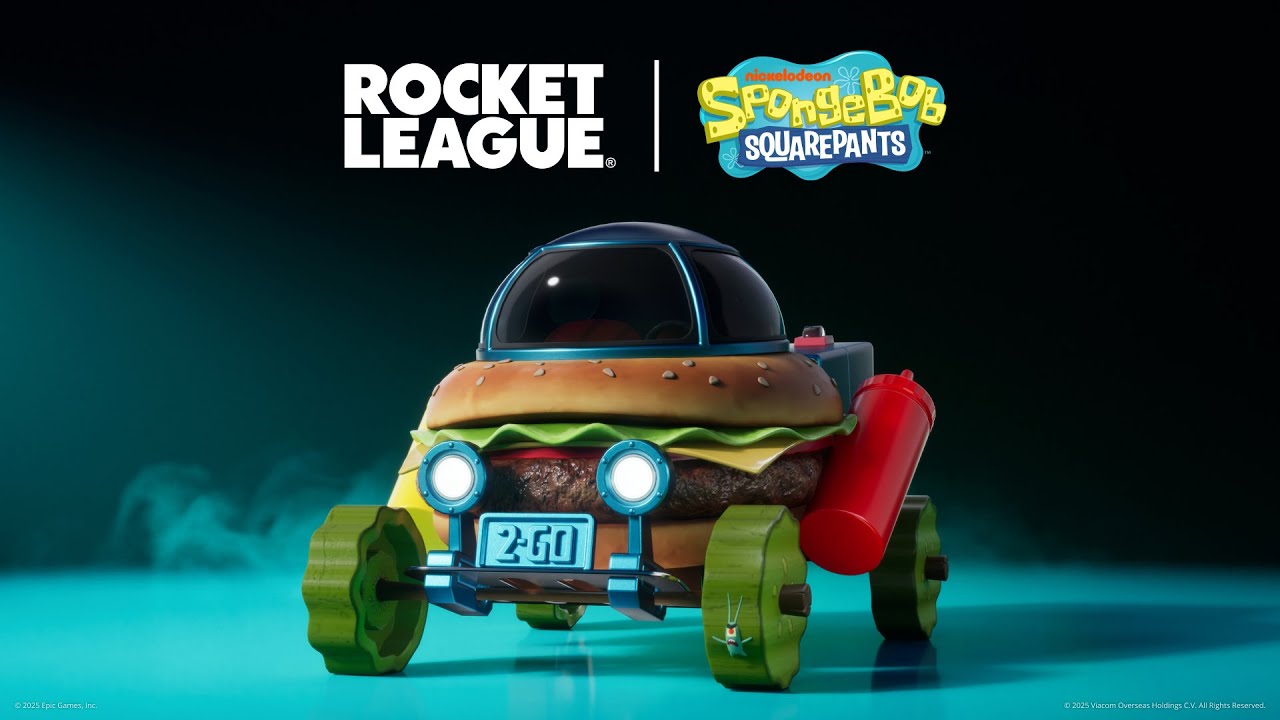 The Krabby Patty Wagon Has Arrived In Rocket League!