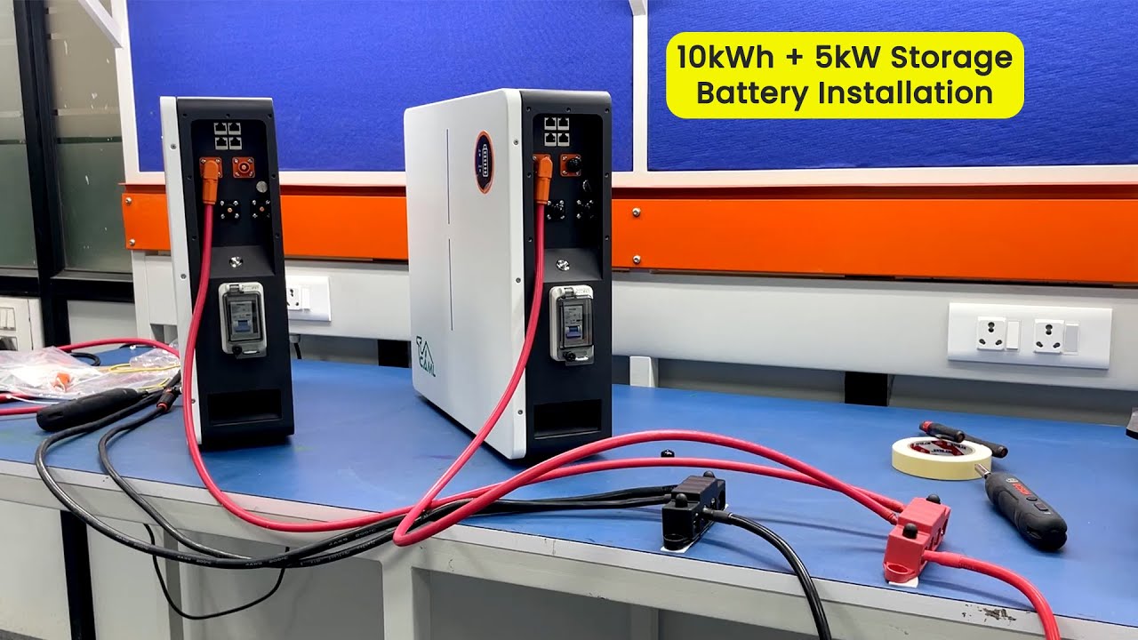 How to install a Battery Energy Storage System?, Complete installation, 10kWh Battery & 5kW Inverter