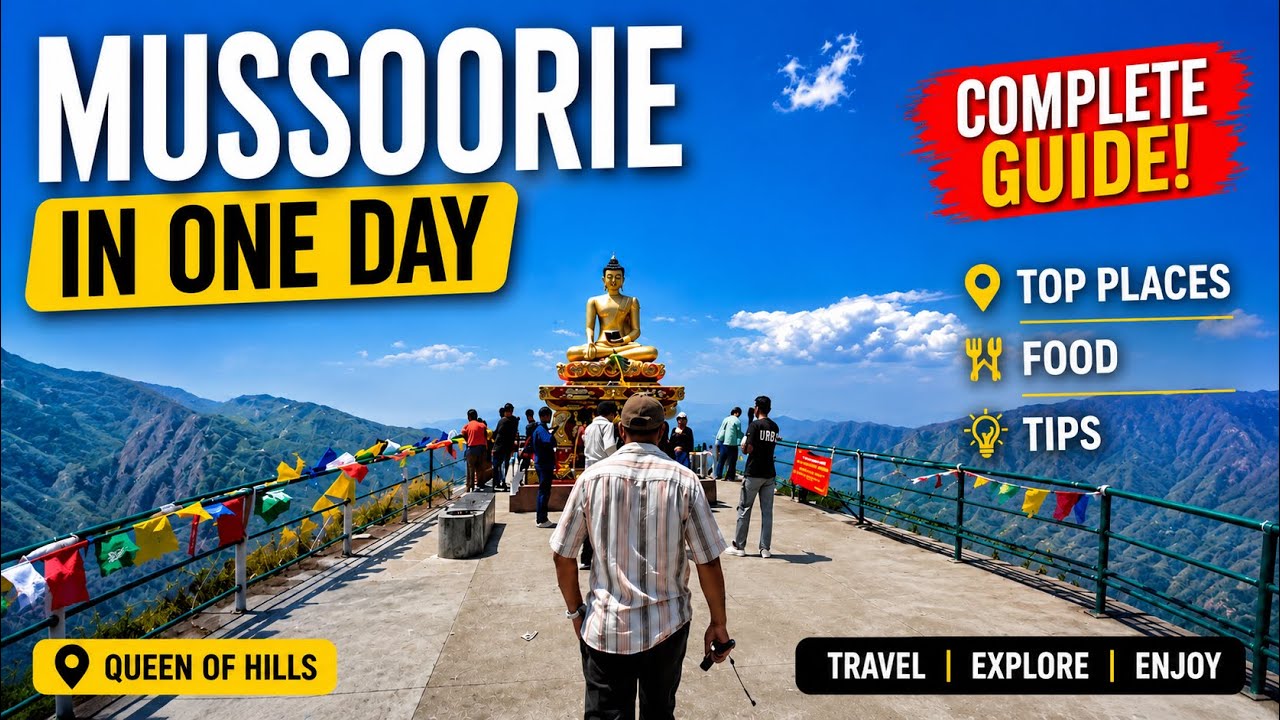 The Perfect 1-Day Mussoorie Itinerary 🎒 | Best Places to Visit in Mussoorie | Mussoorie trip vlog