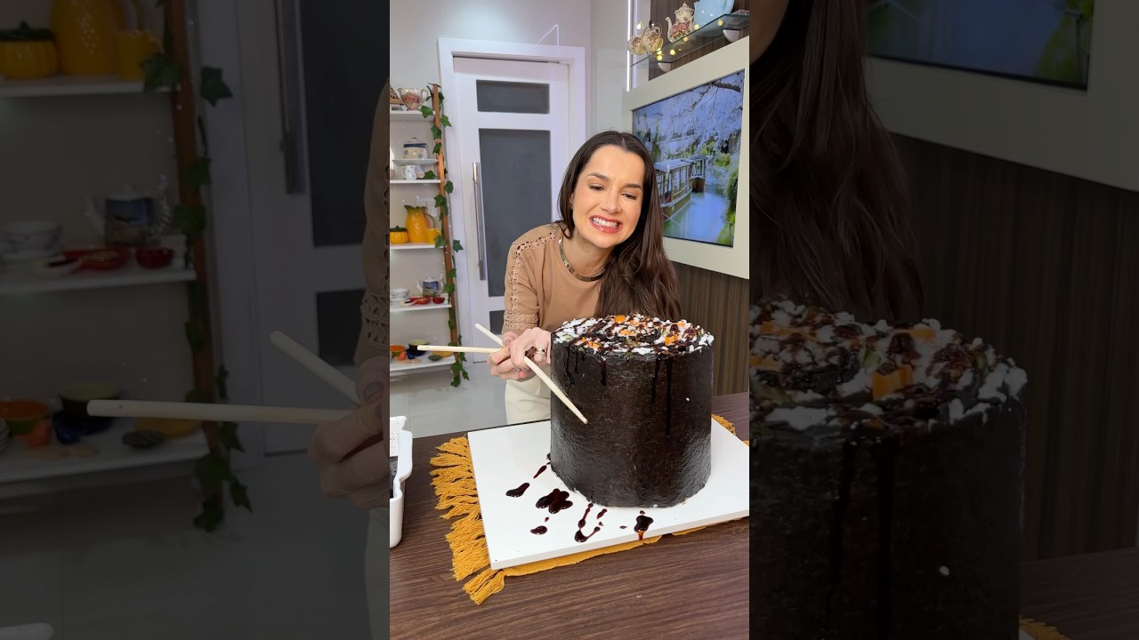 Mais uma treta! Agora est&atilde;o satisfeitos com o Sushi Gigante de 7 kg? #vivicakechallenge