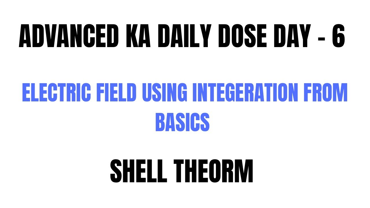 ROAD TO JEE ADVANCED DAY 6 : SHELL THEORM FOR SPHERE AND CYLINDER | JEE ADV 2026