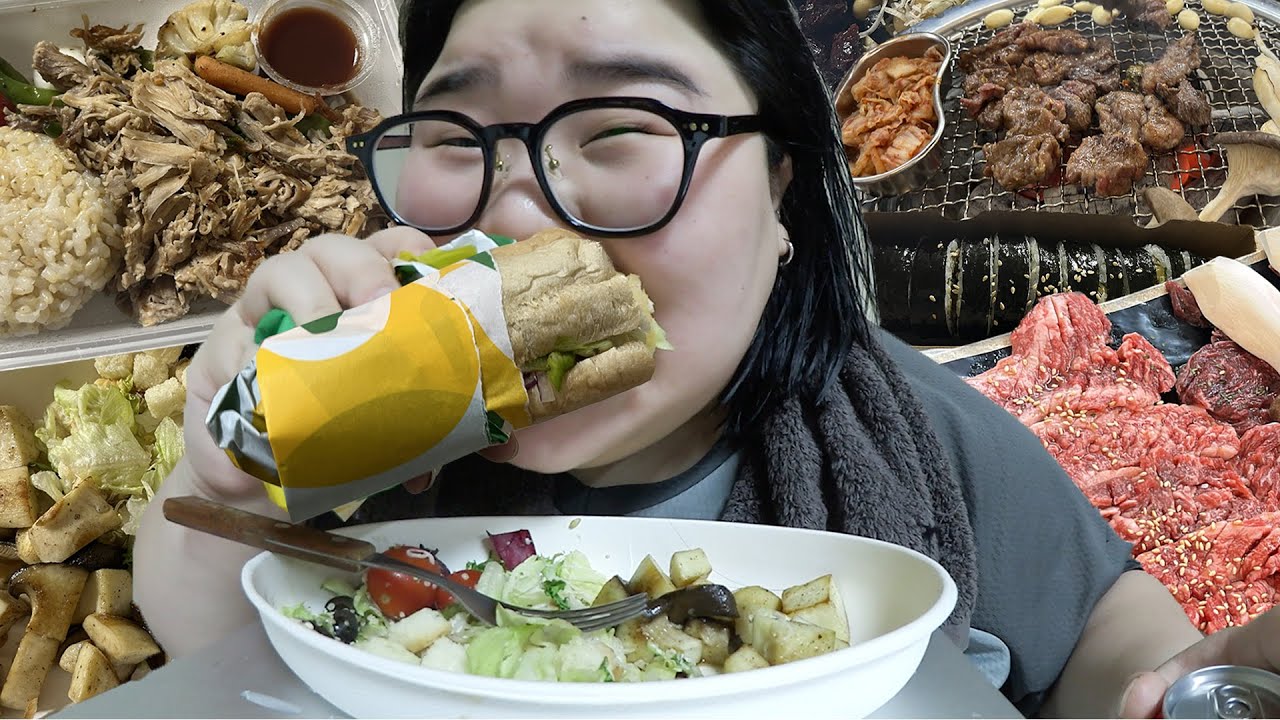 주말 동안 먹은것들 🍺🍖🌯🥓🍱