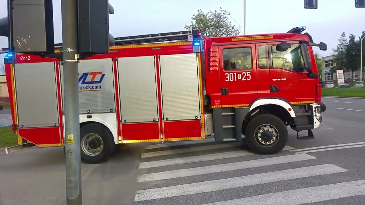 [Wyjazd Alarmowy] 301[T]25 GCBA MAN TGM z JRG 1 w Kielcach