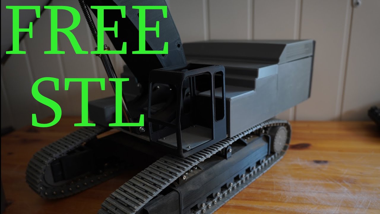 FREE files for 3D Printed RC Excavator | Body