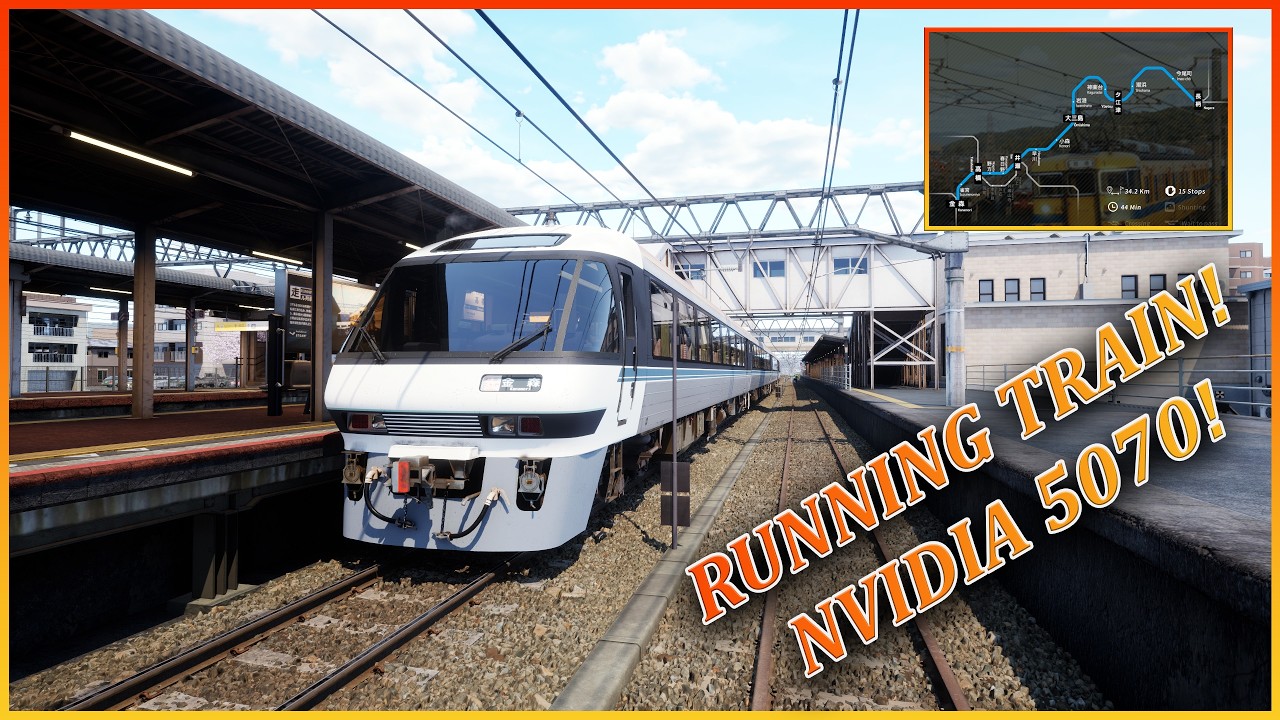 ‼️🚂[RUNNING TRAIN] ‼️| DC8500| ULTRA REALISTIC GRAPHICS GAMES in UNREAL ENGINE 5| NVIDIA 5070 QHD🚂‼️