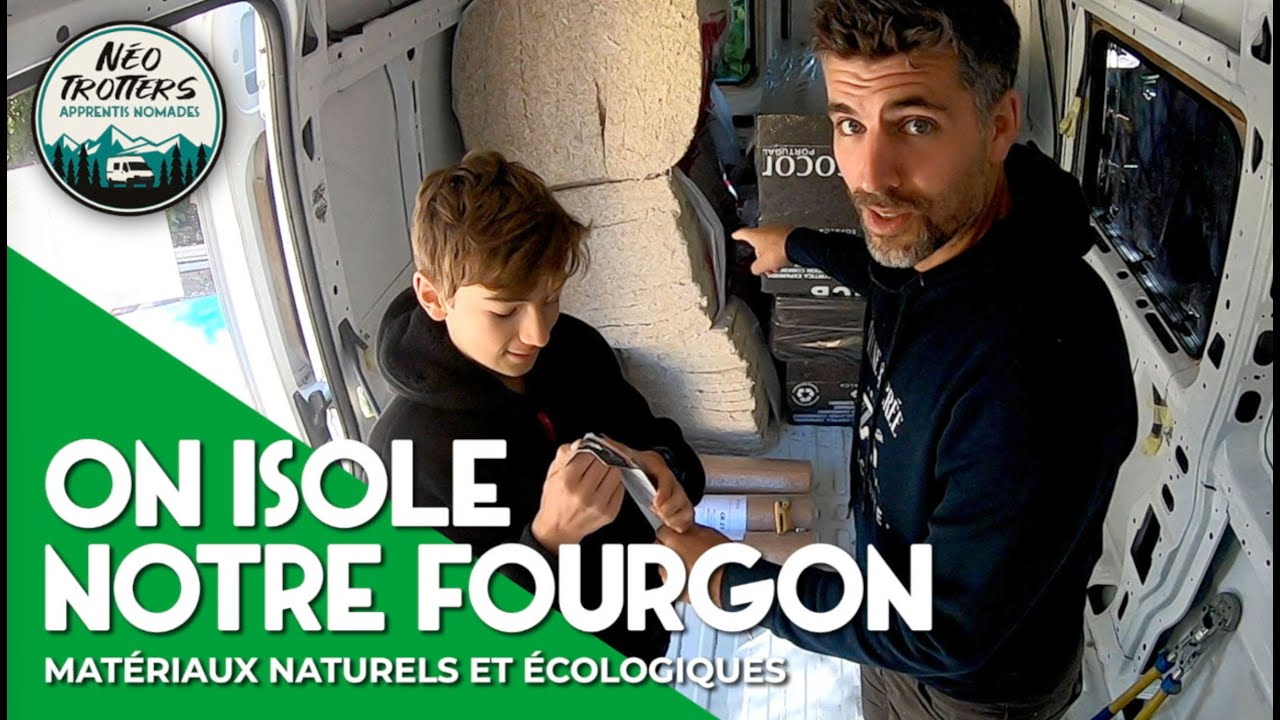 On isole notre fourgon avec des matériaux naturels : liège / Biofib'