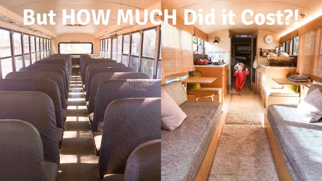 HOW MUCH WE SPENT Turning a School Bus into a Tiny House: Full Cost Breakdown
