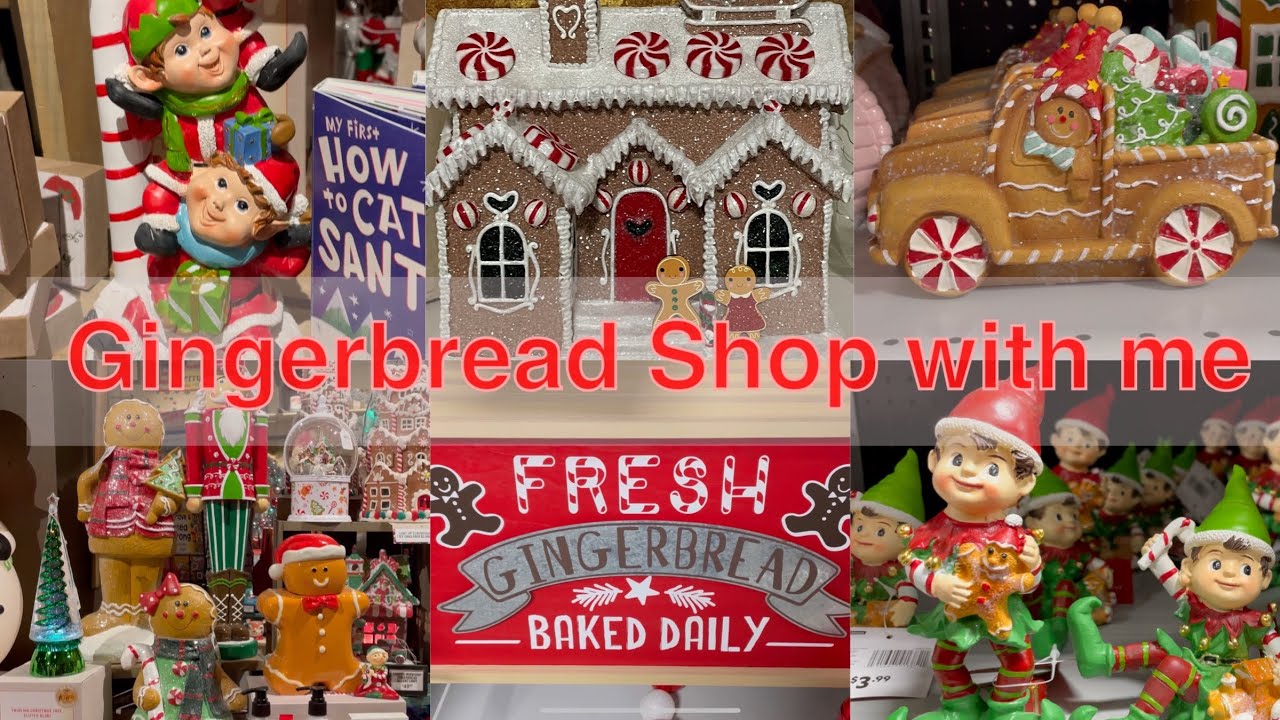 Gingerbread shop with me 2021| At Home store and Cracker Barrel