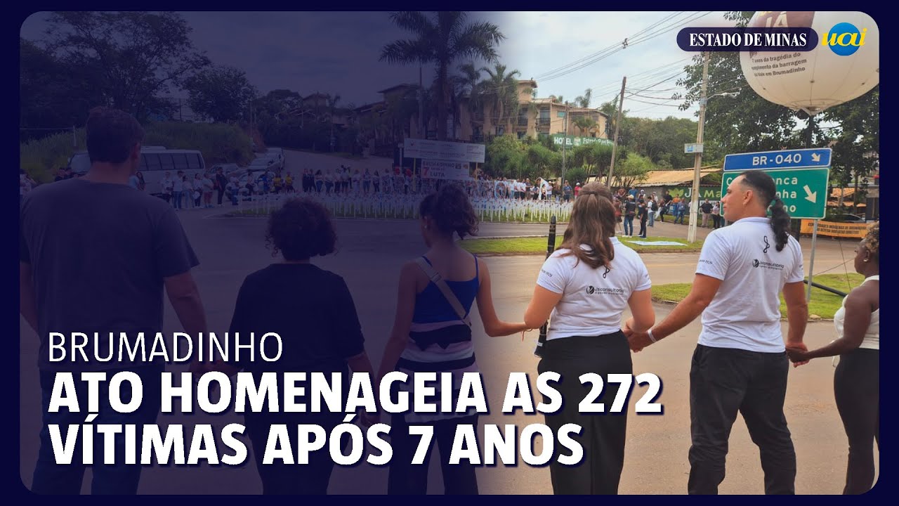 Brumadinho: Ato homenageia as 272 vítimas após 7 anos