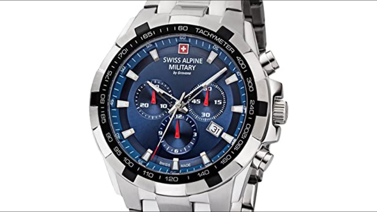 Swiss Alpine Military - Swiss Made Chronograph f&uuml;r M&auml;nner 7043.9135 46mm 10ATM