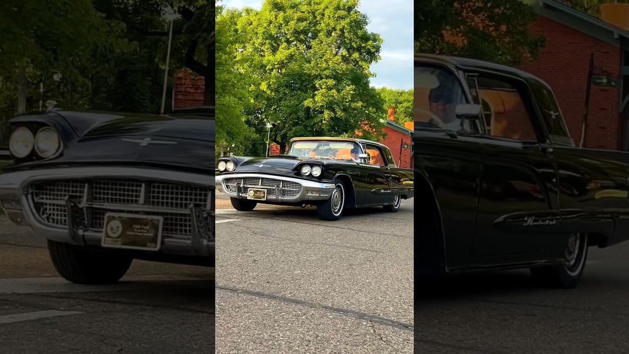 Ford Thunderbird classic cruising at green field village motor muster