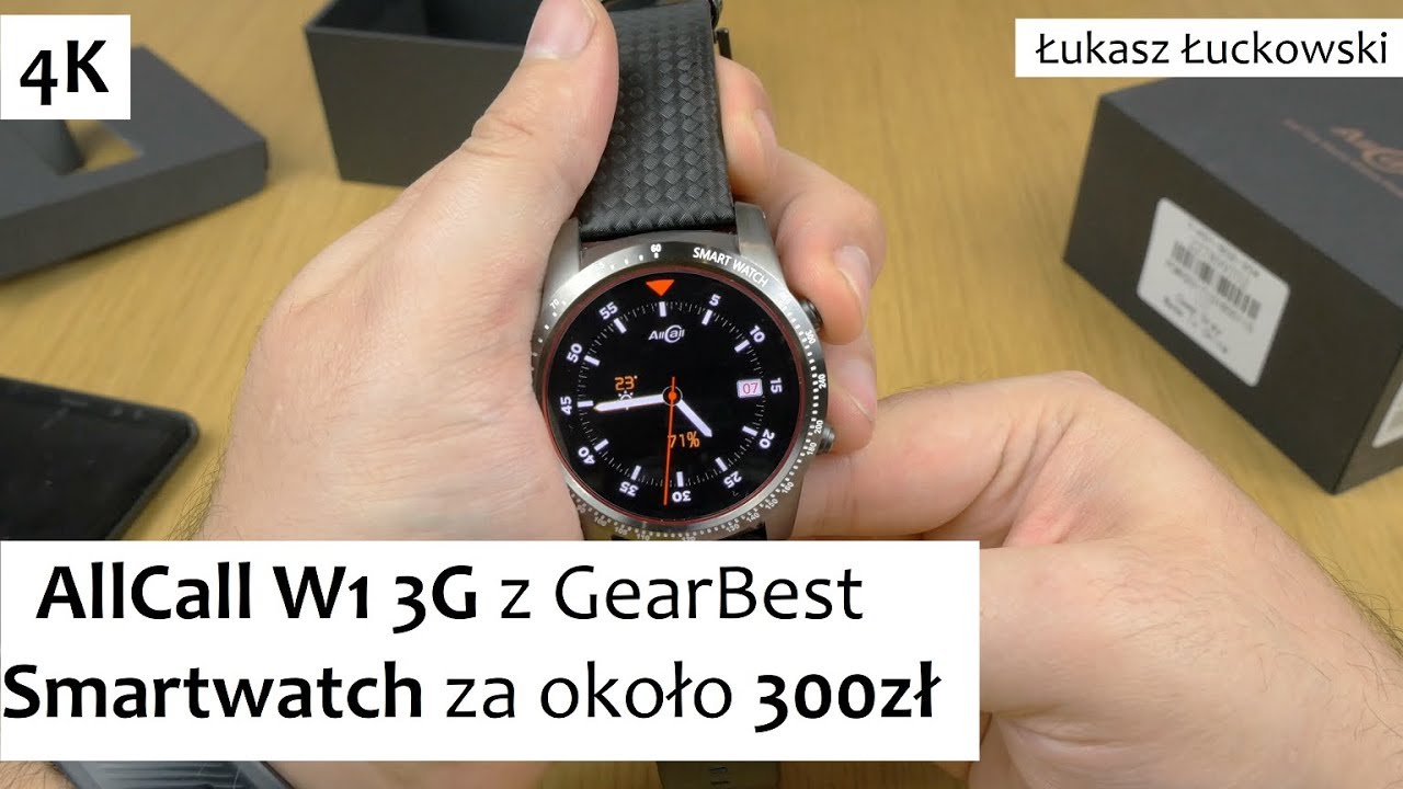 AllCall W1 3G Smartwatch z GearBest za około 300zł | Pierwsze chwile