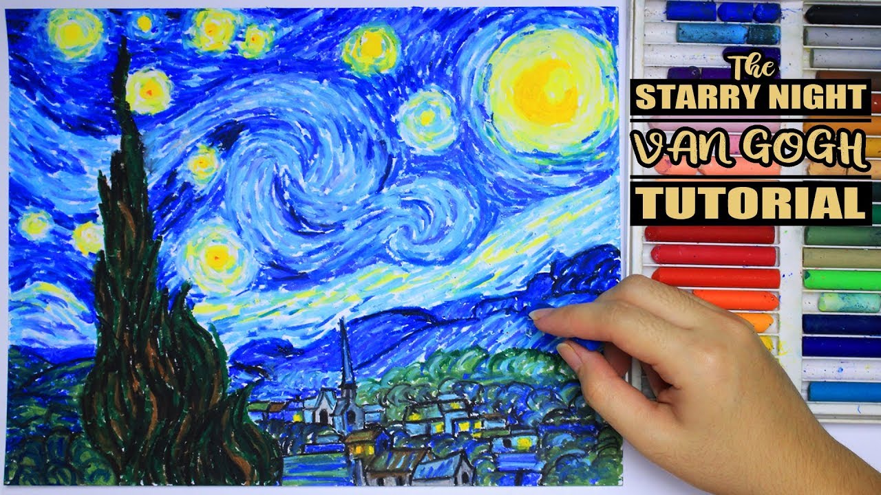 The Starry Night Oil Pastel Tutorial | Vincent van Gogh | Philippines