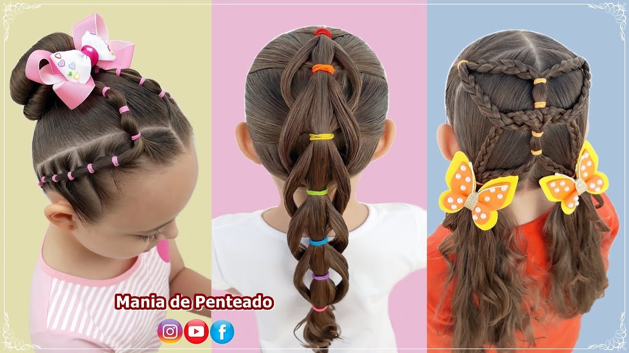 Penteados Fáceis para Meninas 🥰💕 | Easy Hairstyles for Girls😍💖