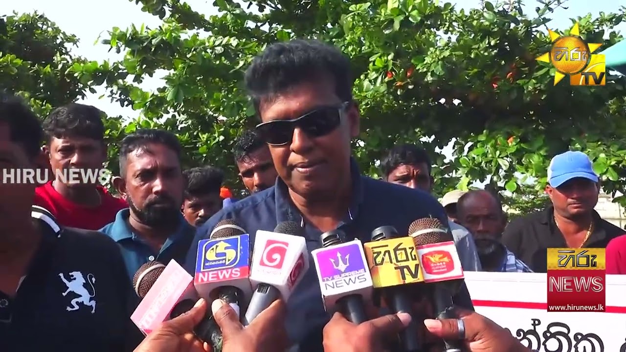 හයවෙනි දිනටත් සත්‍යග්‍රහයේ නිරත වෙන මාදැල් ධීවරයෝ