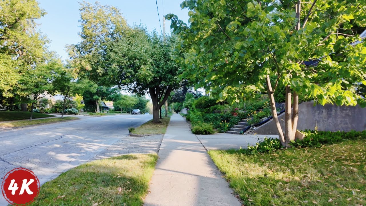 Calm Morning Walk in Canadian Neighborhood ｜Peaceful ASMR City Ambience