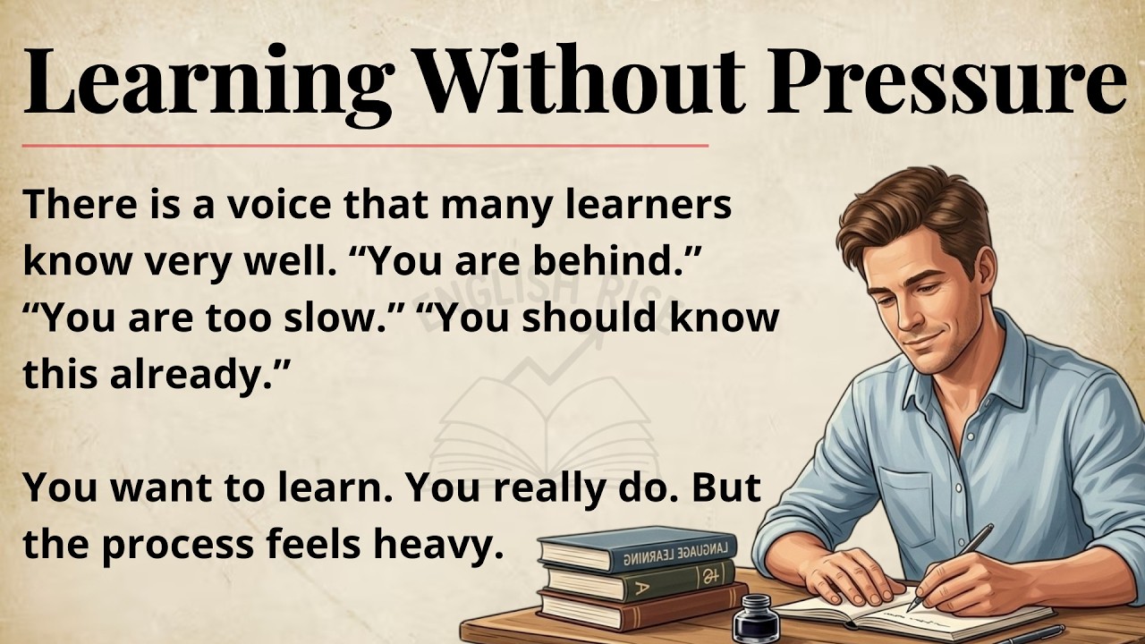 Learning Without Pressure || Improve Your English Fluency || Graded Reader