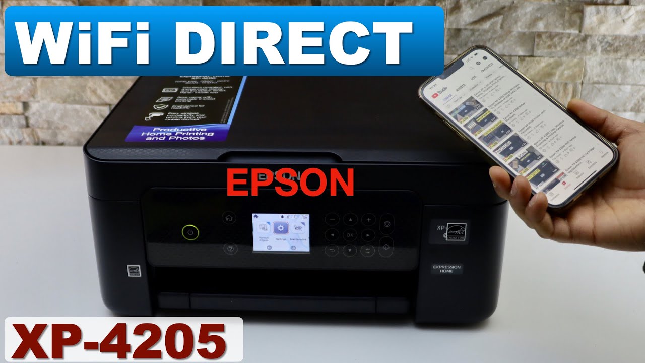 Epson XP-4205 WiFi Direct Setup, Inbuilt Wireless Setup