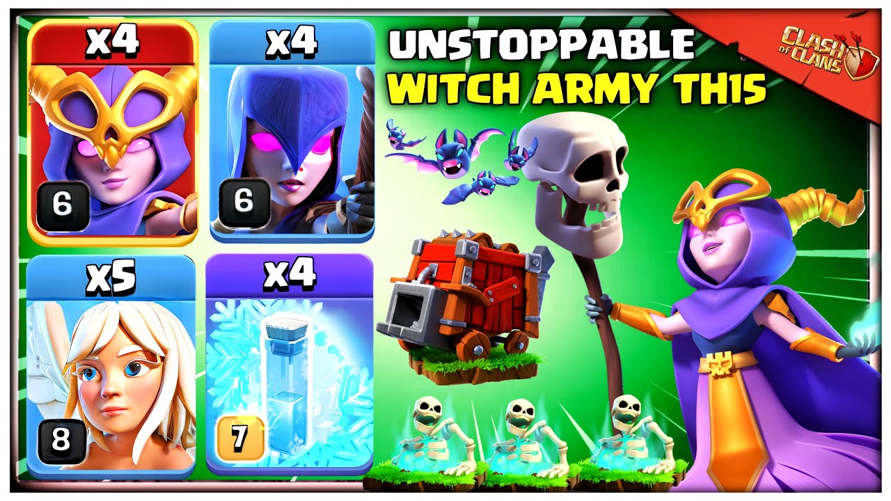 THIS ARMY IS UNSTOPPABLE!! TH15 Double Witch Smash Attack Strategy - Clash of Clans