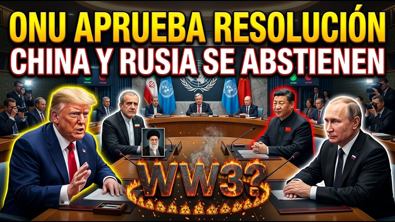 ¡El Consejo de la ONU aprueba resolución contra Irán! — China y Rusia se abstienen | Prof. Richard W