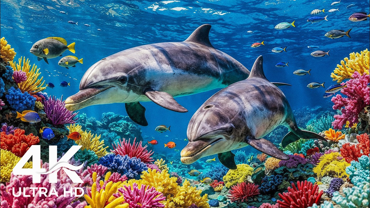 Медитативное путешествие в океане 4K ULTRA HD 🐟 Спокойная подводная жизнь